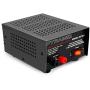 Universal Compact Bench Power Supply - 5 Amp Linear Regulated Home Lab Benchtop AC-to-DC 12V Converter w/ 13.8 Volt DC 115V AC 70 Watt Power Input, Screw Type Terminals, Cooling Fan - Pyramid PS7KX,BLACK