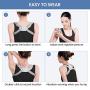 EIVOTOR Posture Corrector Trainer for Kids Women Men, Intelligent Sensor Vibration Reminder 【Upgraded】 Electronic Smart Humpback Straightener for Neck, Back and Shoulder Pain Relief