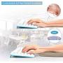 1Pc Computer Wrist Elbow Pad, AUHOKY Upgraded Wrist Rest Arm Pad (Soft, Anti-Slip), Keyboard Wrist Elbow Support Mat for Office Desktop Working Gaming - Less Elbow Pain (7.9 x 23.6 inches) (Camel)