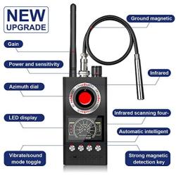 Anti-Spy Wireless RF Signal Detector [Latest Professional Version] Bug GPS Camera Signal Detector，Detection GPS Tracker Hidden Camera Eavesdropping Device Signal Detector