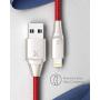 iPhone Charger 3ft 2 Pack, Xcentz MFi Certified Lightning Cable, High-Speed iPhone Charger Cable Durable Braided Charging Cord for iPhone 11/X/XS/XR/XS Max/8/7/7 Plus/6/5s, iPad Mini/Air, Red