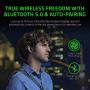 Razer Hammerhead True Wireless Bluetooth Gaming Earbuds: 60ms Low-Latency - IPX4 Water Resistant - Bluetooth 5.0 Auto Pairing - Touch Enabled - 13mm Drivers - Classic Black