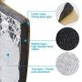 uxcell 236mil 10.76sqft Car Engine Floor Cargo Area Sound Deadener Heat Insulation Dampening Mat 40''x40''