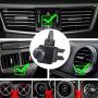 Car Air Vent Phone Mount, EXSHOW Universal Car Vent Clip Holder [2 Level Locking] for iPhone 11 Pro Max XS XR X 8 Plus 7 6, Samsung S10 S9 S7, Huawei 10 9 Honor, Sony etc, Black