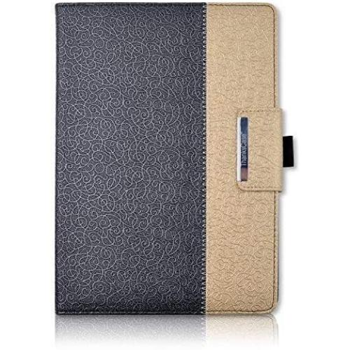Thankscase Case for iPad Air 10.5'' (3rd Gen) / iPad Pro 10.5, Rotating Case Stand Cover with Pencil Holder, Swivel Case Bulid-in Wallet Pocket, Hand Strap for iPad Air 3rd Gen 10.5'' 2019 (Black Gold)