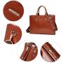 BOSTANTEN Genuine Leather Briefcase Vintage 15.6 inch Laptop Bag Business Shoulder Bag for Women & Men Brown