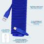3Pack iPhone Charger Cable 1Ft, CABEPOW 1 Foot Short Lightning to USB-A 2.4A Fast Charging Cord with 1 Feet Premium Nylon Braid Wire for iPhone 11/11Pro/X/XS/XR/XS Max/8/7/6/5S/SE/SE 2020 - Blue