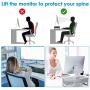 Simple Trending 2-Tier Monitor Stand Riser, Metal Desk Organizer Stand with Anti-Slip Suction Cup for Laptop, Computer, iMac, Pc, Printer,Silver