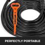 Happybuy RV Shore Power Extension Cord 50FT 50 AMP Weatherproof Heavy Duty 6AWG/3C+8AWG/1C Twist Lock Cord 50 Amp RV Replacement Cord UL and CSA Approved with Molded Connector and Patented Handle
