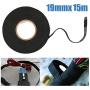 Wire Loom Harness Tape, Wiring Harness Cloth Tape, Adhesive Fabric Tape, High Temperature Resistant Automotive Wiring Harness Tape,(19 mm X 13m,3 Rolls)