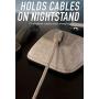 Smartish Cable Wrangler - Magnetic Cable Manager & Cord Organizer for Desk or Nightstand (Silk) - Im Blushing