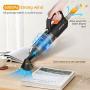 OPOLAR Cordless Blower & Vacuum 2-in-1, Portable Mini Handheld Car Vehicle Vacuum Cleaner, Electric Compressed Air Duster Replaces One-time Canned Air Spray for Computer Keyboard, Rechargeable Battery