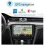 Car Stereo Double Din Car Radio Android 8.1 Audio 9”2.5D HD Touch Screen in Dash Car MP5 Player with Bluetooth GPS Navigation WiFi FM/AM Radio Support Mirror Link SWC Dual USB + Rear View Camera