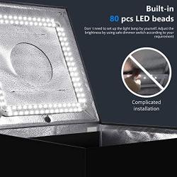 Neewer Photo Studio Light Box 20 inches/50cm Shooting Light Tent Adjustable Brightness Foldable Portable Professional Booth Table Top Photography Lighting Kit 80 LED Lights 4 Colors Backdrops