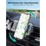 VICSEED Car Phone Holder Mount, [Upgrade Doesnt Slip & Drop] Air Vent Universal Cell Phone Holder for Car Hands Free Easy Clamp Cradle in Vehicle Compatible with All Apple iPhone Android Smartphone