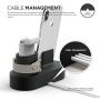 elago 3 in 1 Apple Charging Station Compatible with Apple Watch Series 6/SE/5/4/3/2/1, Apple AirPods 2/1, iPhone 11 and All iPhone Models [Original Cables Required] (Black)