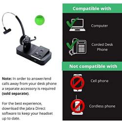 Jabra Pro 9450 Mono Flex Wireless Headset System Bundle with Renewed Headsets Stress Ball- Ear Hook NOT Included(Renewed)