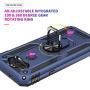 YZOK LG Aristo 5 Case,with HD Screen Protector,LG Phoenix 5,LG Fortune 3,Risio 4 Case,[Military Grade] Ring Car Mount Kickstand Hybrid Hard PC Soft TPU Shockproof Protective Case for LG K8x (Blue)