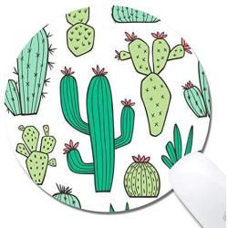Cholaty Mouse Pad - Thick Natural Rubber Keyboard Mouse Mat Rectangle Non-Slip Rubber Base Mouse Pad Wrapping Edge Cactus Gaming Mouse Pad