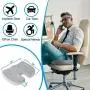 U-Shaped Memory Foam Seat Cushion for Office Chair, Car Seat, Computer and Desk Chairs. Office Chair Cushion for Coccyx, Sciatica, Back, Tailbone Pain Relief. Coccyx Seat Cushion for Back Pain. Gray U-Shaped Memory Foam Seat Cushion for Office Chair, Car Seat, Computer and Desk Chairs. Office Chair Cushion for Coccyx, Sciatica, Back, Tailbone Pain Relief. Coccyx Seat Cushion for Back Pain. Gray
