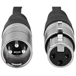 Amazon Basics XLR Male to Female Microphone Cable - 6 Feet, Black