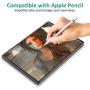 (2pack) Paperfeel Screen Protector for ipad pro 12.9-Inch (2020 and 2018 Model),ZOEGAA Compatible with Apple Pencil&Face ID/Premium PET Flim