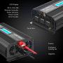 VOLTWORKS 1500W Pure Sine Wave Power Inverter DC 12v to AC 110v-120v with 4.8A Dual USB Ports 3 AC Outlets and Remote Control LCD Display for Home RV Truck[3 Years Warranty]