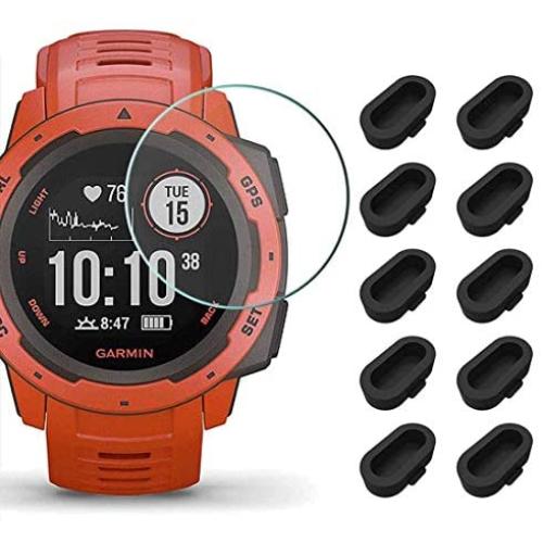 [10+2 Pack] Garmin Instinct Screen Protector and Charger Port Protector