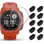 [10+2 Pack] Garmin Instinct Screen Protector and Charger Port Protector