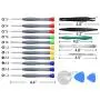 21pcs Precision Screwdriver Set Magnetic,GANGZHIBAO Repair Tools Kit for Fix Phone/iphone,Computer/PC,Tablet/Pad,Watch,PS4 - Replace Screen Battery Camera Small Electronics Open Pry Tool Kits Sets DIY