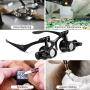 Headband Magnifier with LED Light for Jewelry Clock Electronics Repair Magnifying Glass Loupe with Precision Tweezers and 8 Interchangeable Lens: 2.5X/ 4X/ 6X/ 8X/ 10x/ 15x/ 20x/ 25x
