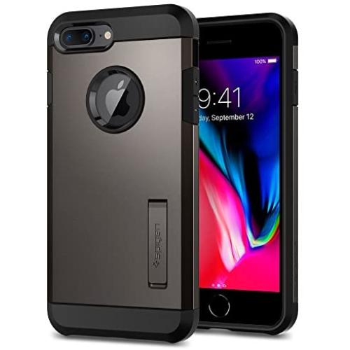 Spigen Tough Armor [2nd Generation] Designed for iPhone 8 Plus Case (2017) / Designed for iPhone 7 Plus Case (2016) - Gunmetal