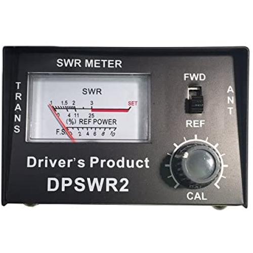Drivers Product SWR Meter for CB Radio Antennas Heavy Duty Metal with SO-239 Input and Output - Black