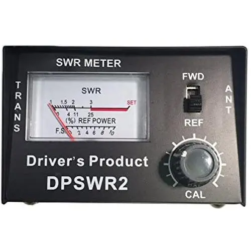 Drivers Product SWR Meter for CB Radio Antennas Heavy Duty Metal with SO-239 Input and Output - Black