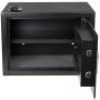 Stalwart Electronic Safe with Fingerprint Lock for Business or Home –Key or Biometric Entry Digital Wall or Floor Mount for Jewelry, Cash, and More