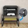 Simple Trending Monitor Stand Riser, Metal Desk Organizer Stand with Anti-Slip Suction Cup for Laptop, Computer, iMac, Pc, Printer, Black