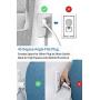Power Strip with USB, NTONPOWER Flat Plug Power Strip, 6 Outlets & 3 USB Ports, 6 ft Extension Cord, Wall Mount, Desktop Charging Station for Home, Dorm Room, Office and Nightstand-White