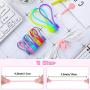 18 Pieces Magnetic Cable Ties Silicone Cable Management Earphone Organizers Reusable Cord Clips Set for Bundling Organizing Hanging Holding Items, Fridge Magnet, Keychain for Home Office School