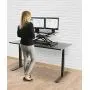 TechOrbits Standing Desk - Stand Up Desk Converter and Monitor Riser - Height Adjustable Sit Stand Tabletop Workstation