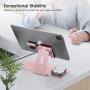 OMOTON Adjustable Apple Watch Stand, Triunity Charging Dock For iWatch, AirPod and iPhone 11/XR/XS/6/7/8 Plus/12 Pro Max, Original Apple Watch Magnetic Charging Cable Required, Rose Gold