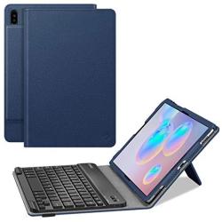 Fintie Keyboard Case for Samsung Galaxy Tab S6 10.5'' 2019 (Model SM-T860/T865/T867), [Patented S Pen Slot Design] Folio Stand Cover with Removable Wireless Bluetooth Keyboard, Navy