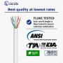 Newyork Cables Cat6 Riser (CMR) 1000ft - 4 Pair Solid 23AWG, Ethernet Cable 1000 ft Outdoor - 550MHz 10 Gigabit Speed, Unshielded Twisted Pair (UTP), Bulk Ethernet Cable - White