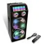 Pyle PSUFM1035A 1000W Disco Jam Powered Two-Way Bluetooth Active PA Speaker System With Flashing DJ Lights