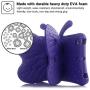 Simicoo iPad 7 10.2 iPad Air3 iPad Pro 10.5 Cute Butterfly ipad Case for Kids Stand Light Weight EVA Shockproof Rugged Heavy Duty Kids Friendly Case for iPad 10.5 iPAD 10.2 (Purple)
