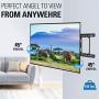 Mounting Dream TV Wall Mounts TV Bracket for 42-70 Inch TVs, Premium TV Mount, Full Motion TV Wall Mount with Articulating Arms, Max VESA 600x400mm and 100 LBS, Fits 16'', 18'', 24'' Studs MD2296-24K