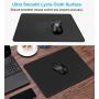 MROCO Large Gaming Mouse Pad with Stitched Edges, Non-Slip Rubber Base, Premium-Textured, Waterproof Mousepad Mouse Mat Mouse Pads for Gamer, Computer, Laptop & Desktop 14 x 11 x 0.12 inches, Black