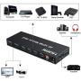 FERRISA 4x2 HDMI Matrix Switch,4 in 2 Out Matrix HDMI Video Switcher Splitter +Optical & L/R Audio Output,Support Ultra HD 4K x 2K,3D 1080P,Audio EDID Extractor with IR Remote Control & Power Adapter