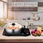 Induction Cooktop, Countertop Burner, 1800W Portable Electric Burner Stove, Timer, Kids Safety Lock, 12 Temperature & Power Setting, Sensor Touch Countertop Burner, Karinear