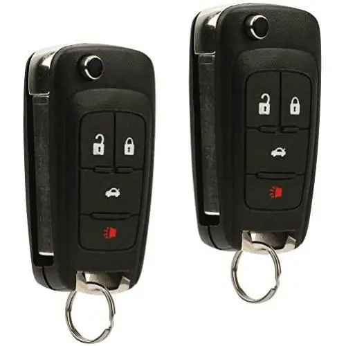 Car Key Fob Keyless Entry Remote Flip fits 2010-2017 Buick Allure Encore Lacrosse Regal Verano/Chevy Camaro Cruze Equinox Impala Malibu Sonic/GMC Terrain (OHT01060512), Set of 2 Car Key Fob Keyless Entry Remote Flip fits 2010-2017 Buick Allure Encore Lacrosse Regal Verano/Chevy Camaro Cruze Equinox Impala Malibu Sonic/GMC Terrain (OHT01060512), Set of 2