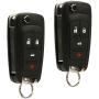 Car Key Fob Keyless Entry Remote Flip fits 2010-2017 Buick Allure Encore Lacrosse Regal Verano/Chevy Camaro Cruze Equinox Impala Malibu Sonic/GMC Terrain (OHT01060512), Set of 2